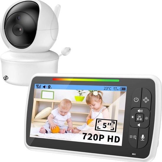 Sistema di Sorveglianza per Bambini - Monitoraggio con Camera - Camera per Bambini - Indoor - Multifunzionale - Premium