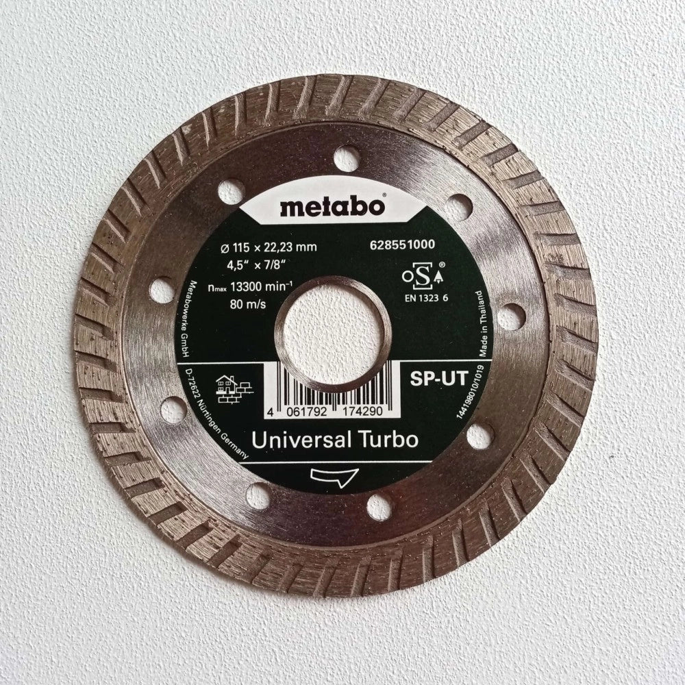 Metabo 115x22,23mm sp-ut universal turbo disco diamantato per edilizia