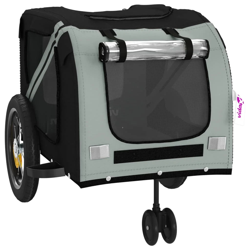 Rimorchio/carrello per animali domestici grigio 02_0044271