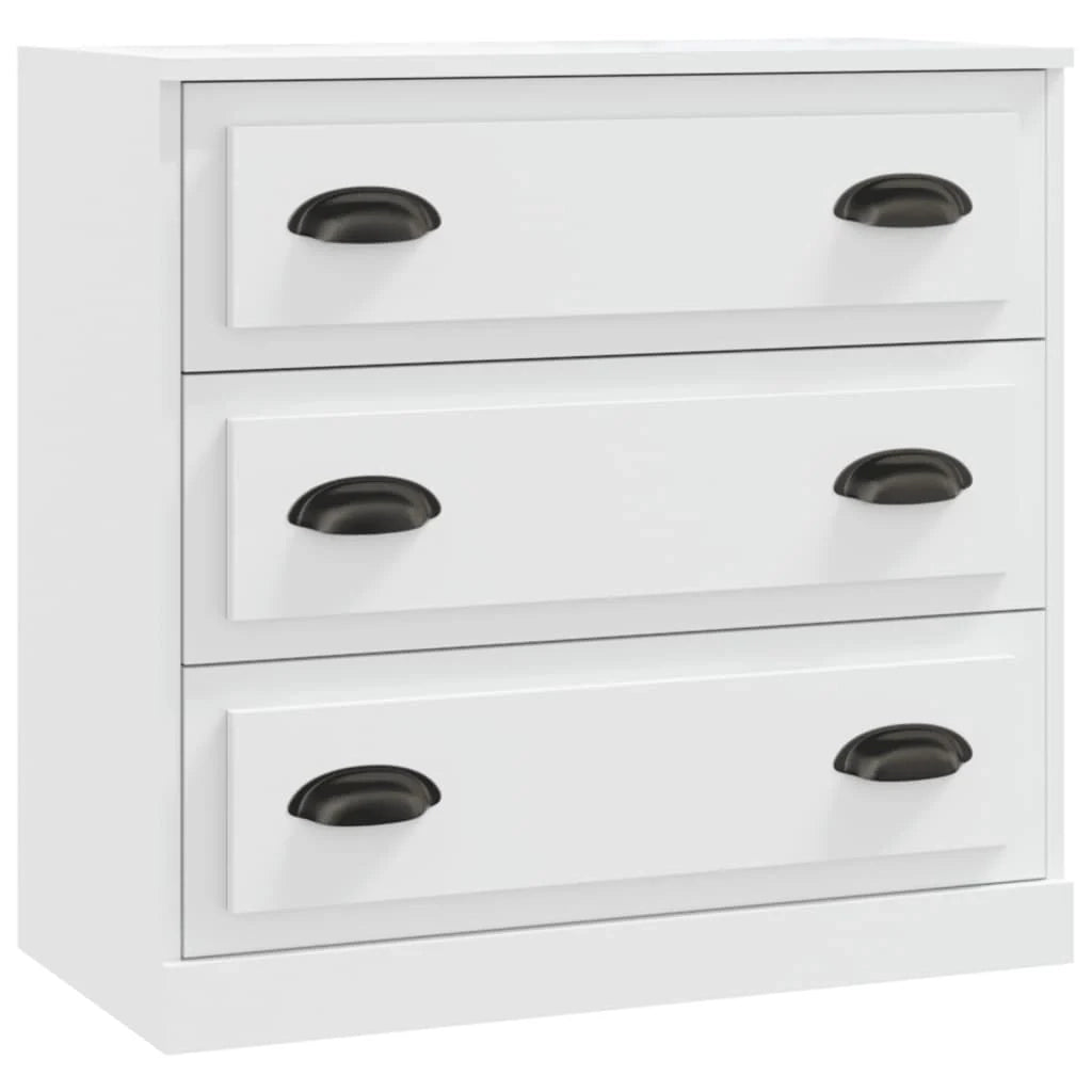 Buffet credenza cassettiera armadio mobile contenitore organizer per cucina soggiorno salotto 3 pezzi legno ingegnerizzato bianco 02_0037015