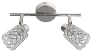 Plafoniera Candellux York 92-97395 cromo cristallo 2xG9