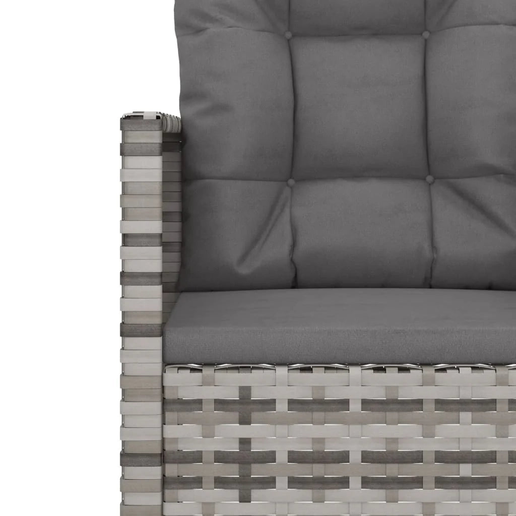 Mobili da giardino mobili da esterno set di mobili con cuscini 4 pezzi in resina intrecciata grigia 02_0018294