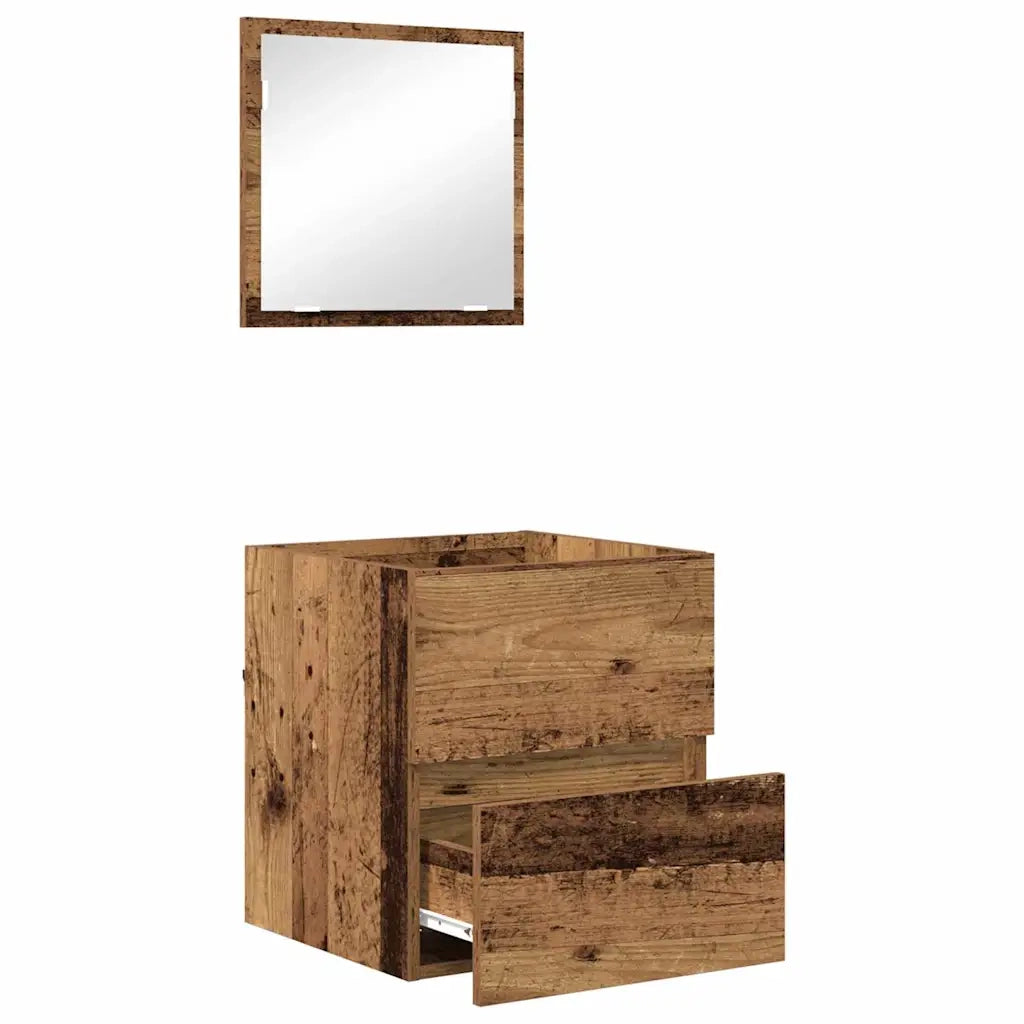 Mobile da Bagno con cassetto Legno vecchio 41 x 38,5 x 45 cm 875700