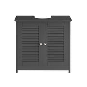 Mobiletto Bagno Cassettiera Bagno Armadietto Bagno Mobile Sottolavabo per Bagno Grigio FRG237-II-DG SoBuy