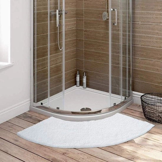 Matte anti-slip per angoli con micro-fibra - Piastra di assorbimento per bagno - Tappeto lavabile - Quadrante morbido - Doccia con doccette - Comfortevole e sicuro