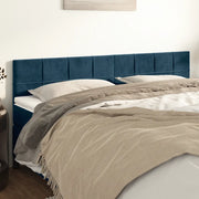 Testiera Blu Scuro 180x5x78/88 cm in Velluto 346086