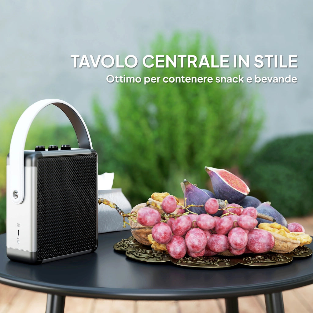 Salotto da Giardino con Divano Angolare Modulabile e Tavolino da Caffè in Rattan Grigio