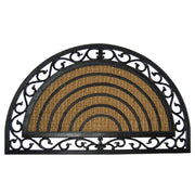 Zerbino in gomma e cocco naturale marrone 75x45x1
