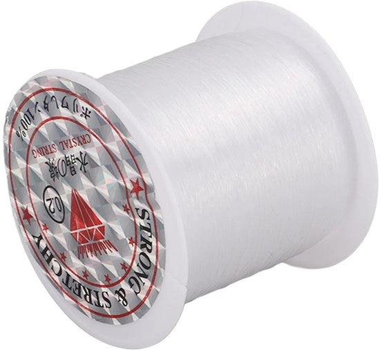 Cavo in nylon 0,2 mm - Adatto per bracciali - TIE WIRE - Design trasparente - Idoneo per acquari - Facile da fissare