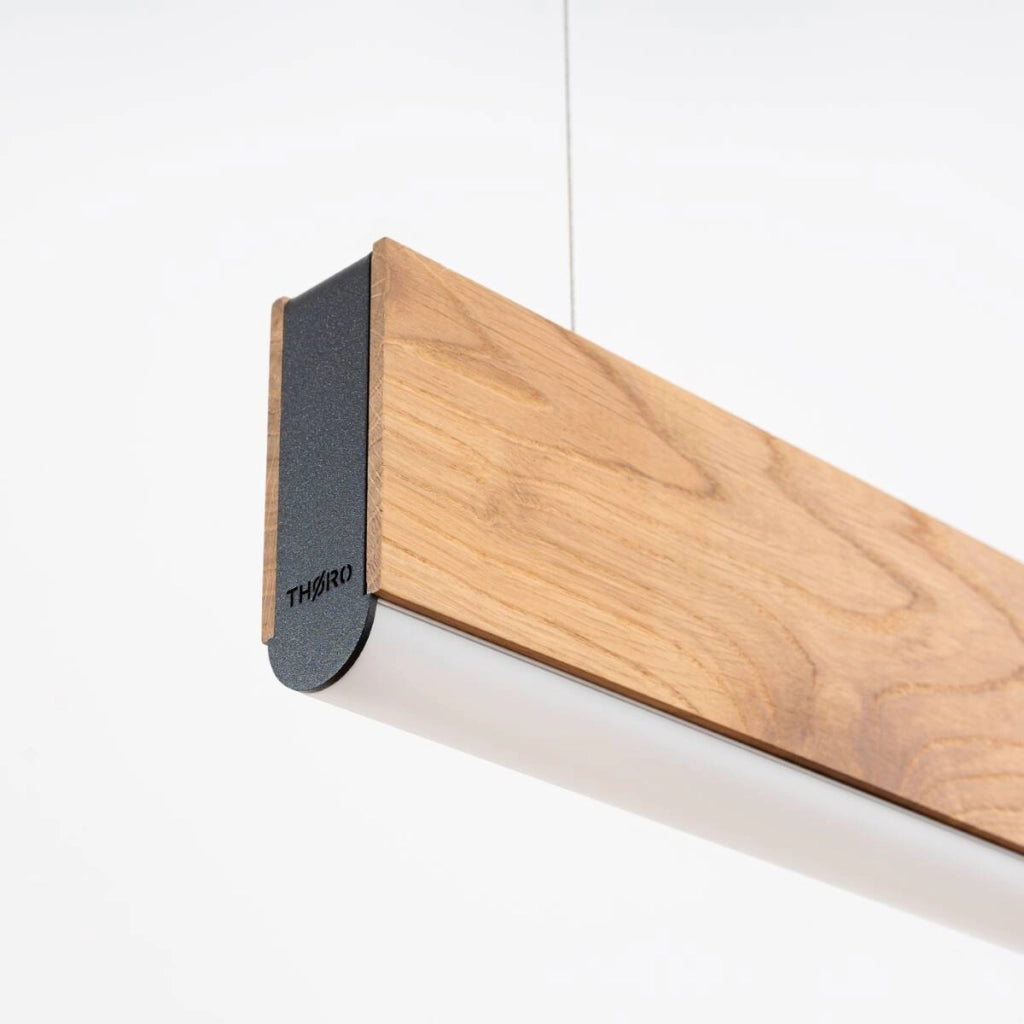 Lampada sospesa in legno 150cm LED 36W 4000K LYKKE Thoro