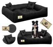 AIO FACTORY 75x65 cm PRESTIGE Letto per cani impermeabile nero