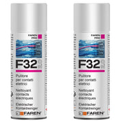 Faren f32 pulitore contatti spray sgrassante a rapida evaporazione 400ml 2 pezzi