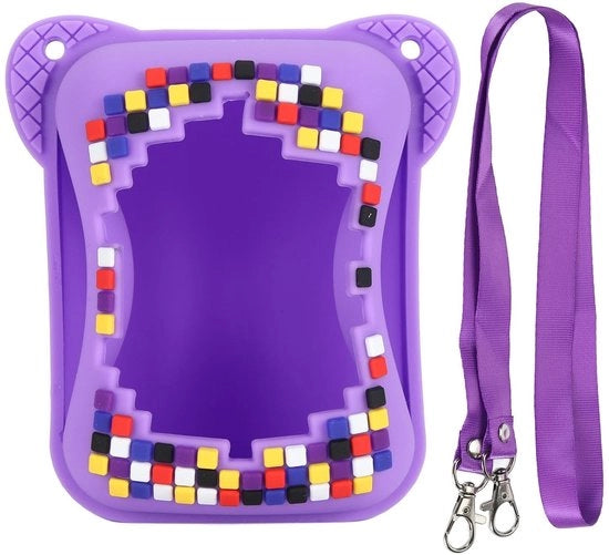 Giocattolo interattivo in silicone - resistente ai graffi - blu - animali domestici digitali - protezione durante i viaggi - borsa di stoccaggio