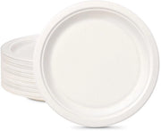 Tavoli da festa biodegradabili - 150 pezzi - Materiale cartone - 26 cm - Tavoli da tavola da impianto - Materiale ecosostenibile - Tavoli da tavola in carta