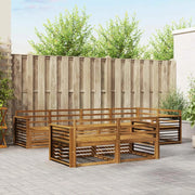 Set di divani da esterno 7 pcs Naturale