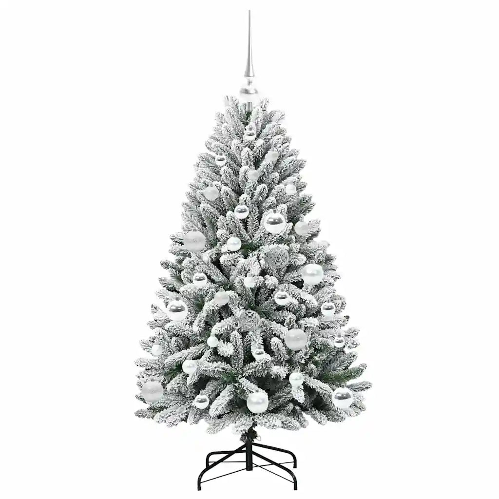Albero di Natale | Decorazioni natalizie artificiale con 150 LED Verde e Bianco 120 cm