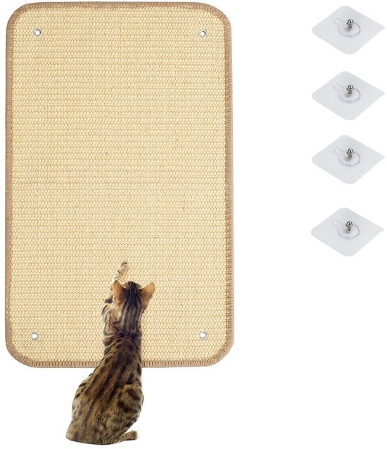 Scatole per gatti in sisal naturale, 30 x 50 cm, giocattolo per gatti robusto, scatola per mobili, ideale per la protezione dei mobili e delle unghie dei gatti