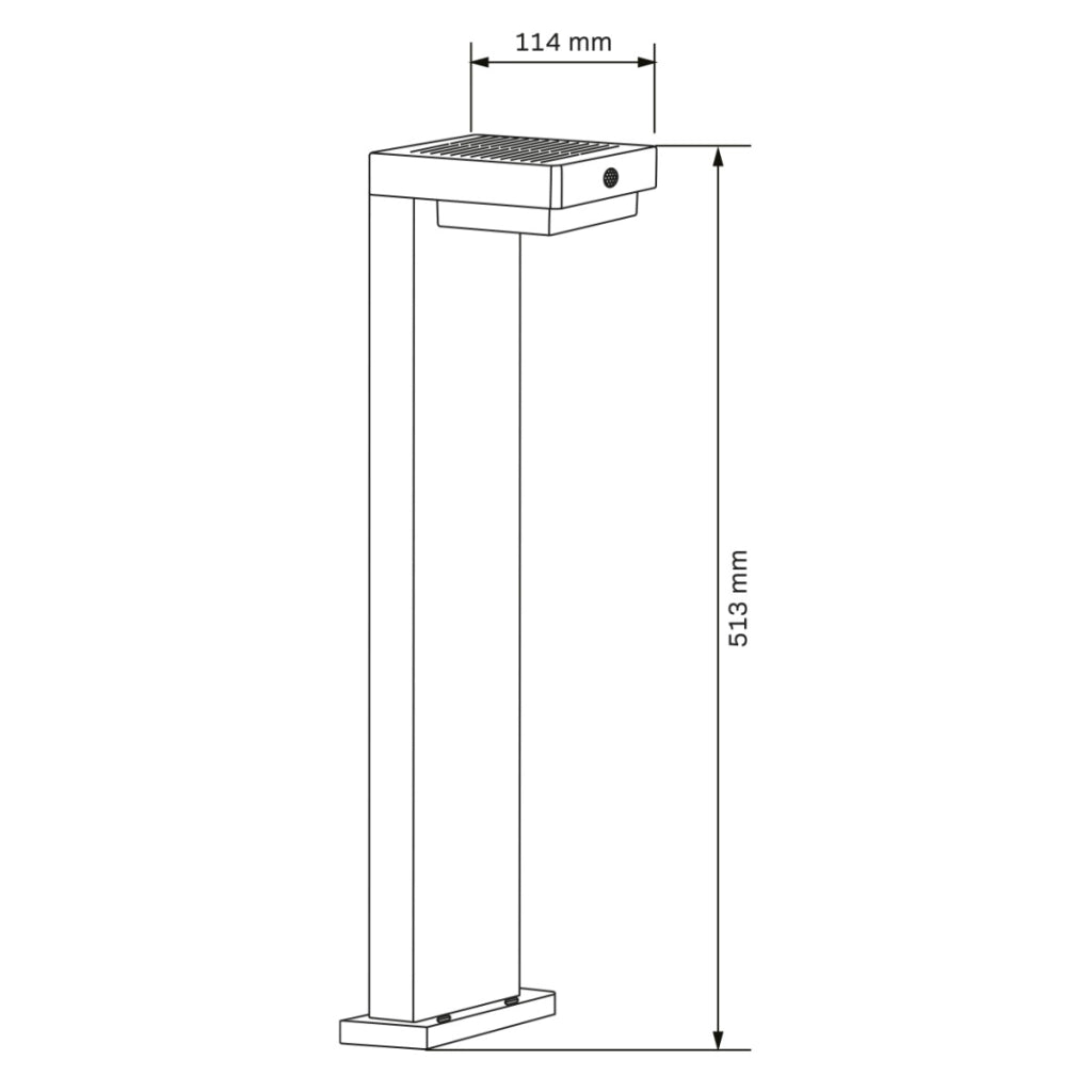 Lampada da esterno solare LED 4,5W 4000K PIR nero Polux