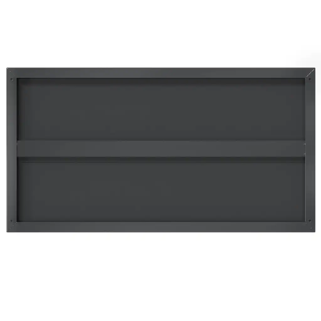 Mensole a Muro 2 pz 75x40x3 cm Nero in Acciaio Inossidabile