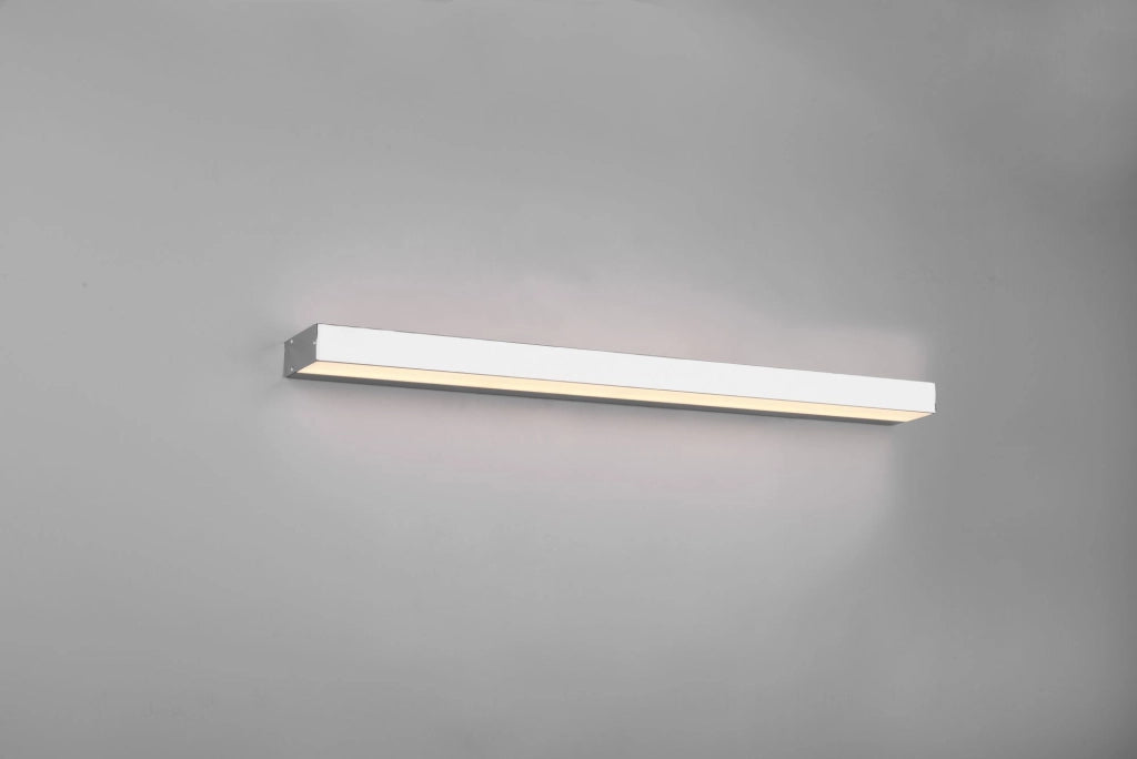 ROCCO H2O APPLIQUE LED 13W 1400lm, 3000K BI-EMISSIONE CROMO IP44 L. 90CM
