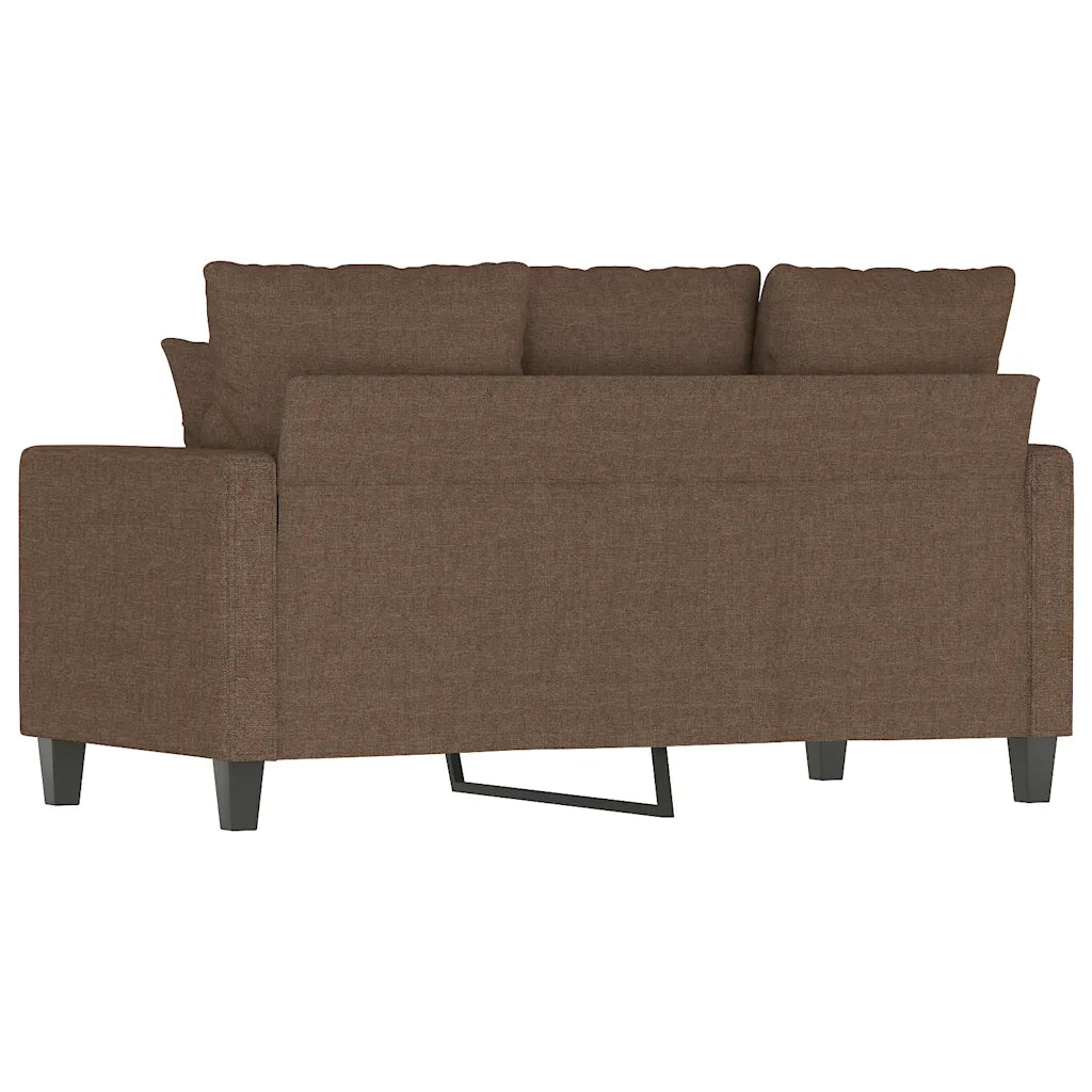 vidaXL Divano a 2 Posti Marrone 120 cm in Tessuto