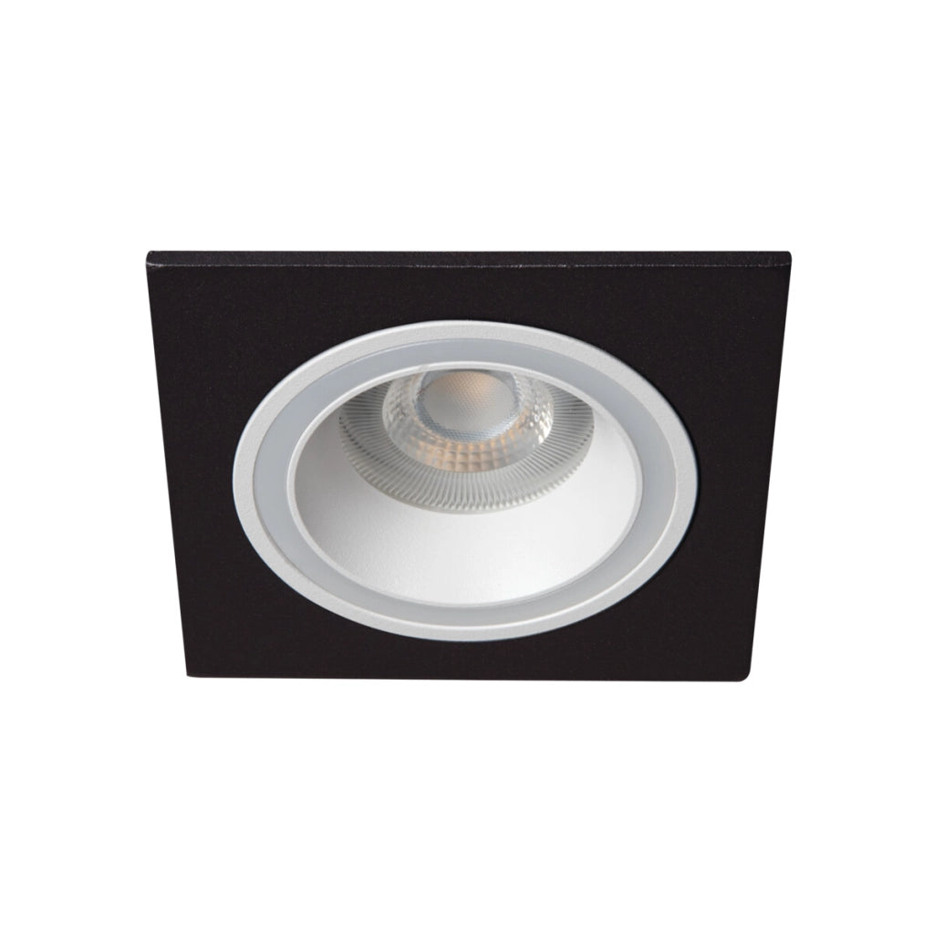 Faretto incasso quadrato nero/bianco Kanlux Feline LED GX5.3/GU10