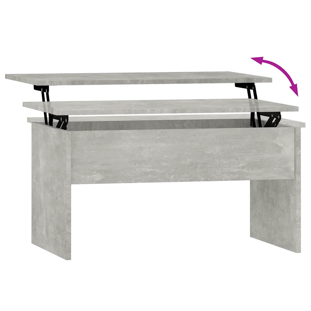 Tavolino da salotto | Tavolino da caff¨¨ | Tavolino da Soggiorno Grigio Cemento 80x50,5x41,5 cm in Legno Multistrato