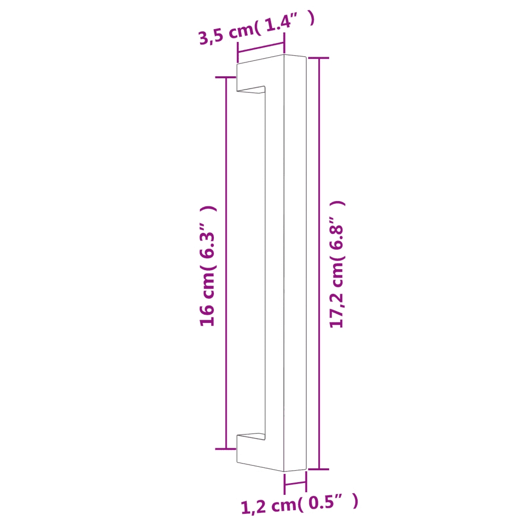 Maniglie per Mobili 20 pz Oro 160 mm in Acciaio Inox CFW4462014
