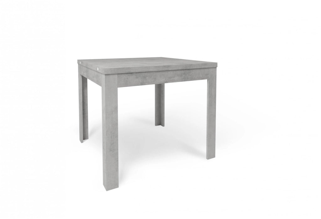 Tavolo Quadrato / Rettangolare Pieghevole Allungabile 90+90cm cemento