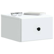 Set di 2 Comodini | Armadio da Notte | Mobiletto da notte a muro Bianco 34,5 x 33 x 20 cm