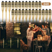 Set di torce da bamboo - pacchetto da 24 - torce da luce con maniglia - fiammiferi da bamboo