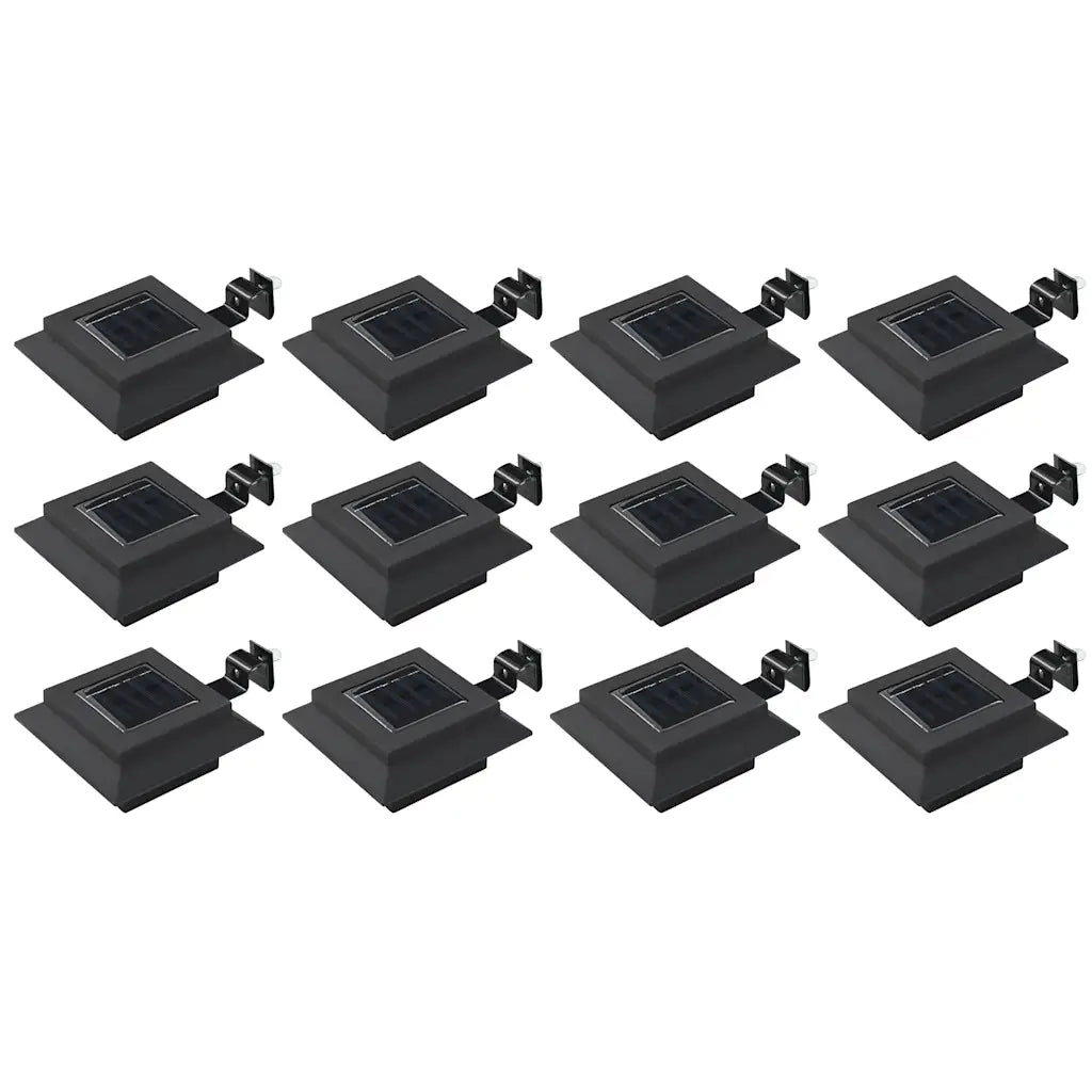 Lampade Solari da Esterno 12 pz LED Quadrate 12 cm Nerecod mxl 119249