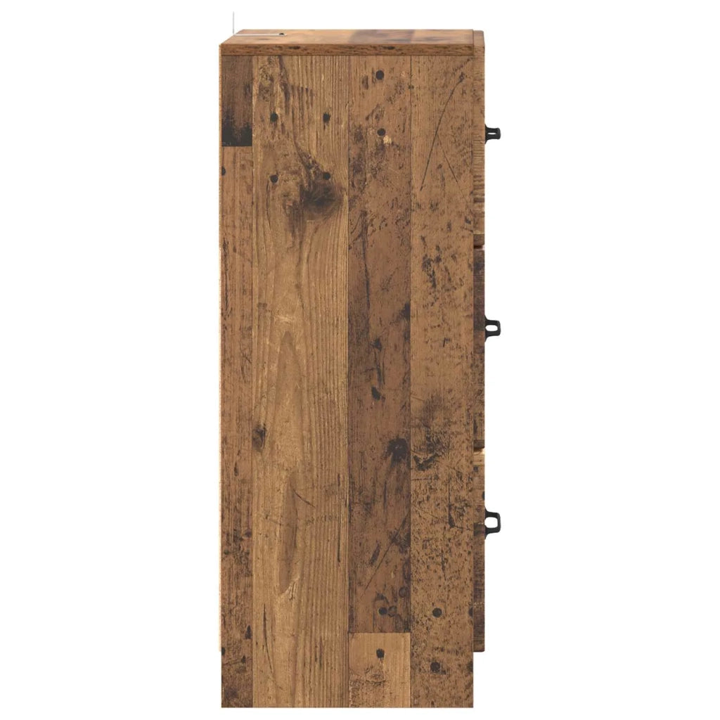 Mobile con Cassetti Legno antico 33 x 34,5 x 87 cm 895773
