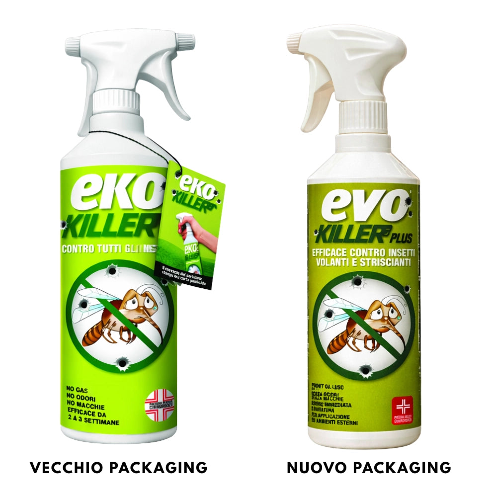 Insetticida universale parassiti spray 750 ml ekokiller (evokiller) 3 pezzi