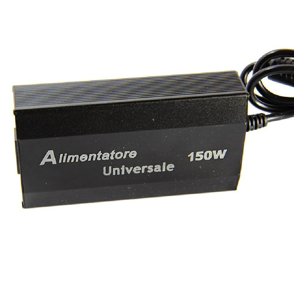 Trade Shop - Alimentatore Universale 150w Pc Laptop Usb Ufficio Casa Notebook 10 Adattatori -