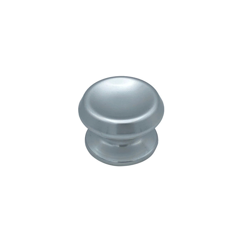 Pomolo fisso per porta SAGUATTI 166/80AB in alluminio argento lucido