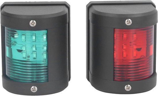 Set di illuminazione LED per barche con luce verde e rossa per maggiore visibilità in mare - Segnalatore di navigazione per imbarcazioni marine con alta visibilità