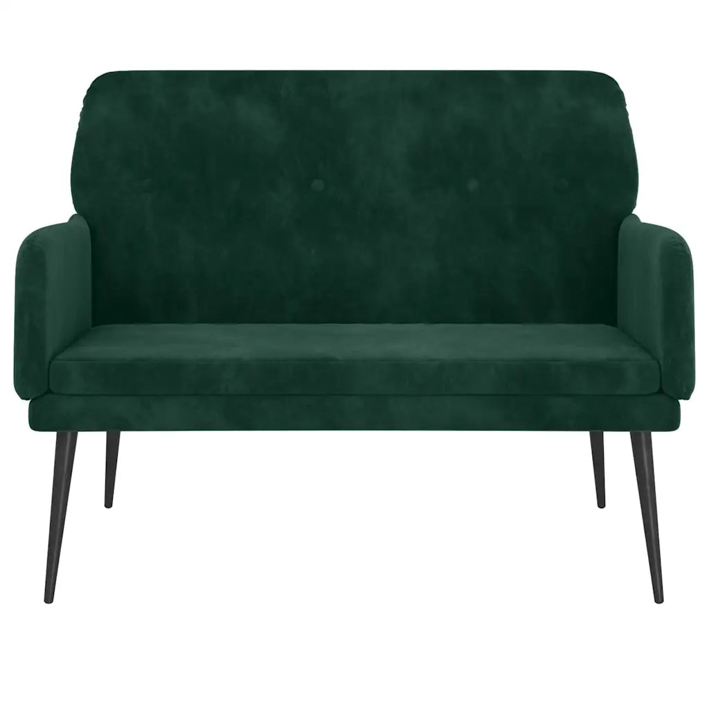 Panca Verde Scuro 108x79x79 cm in Velluto CFW7459394