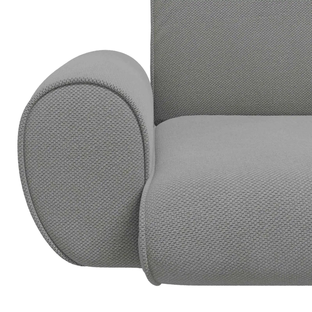Sedia da Pavimento Grigio scuro 68 x 51 x 56 cm Velluto grana 42028123