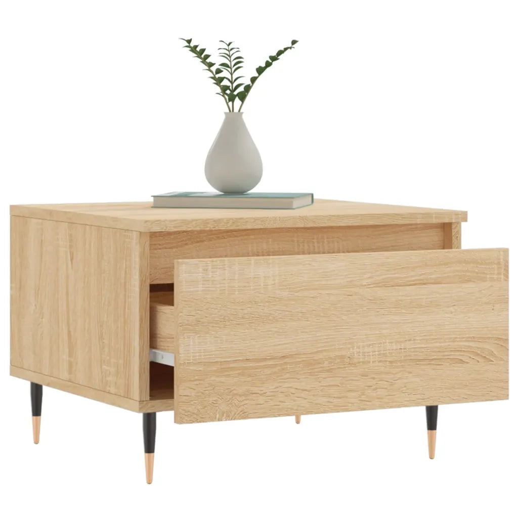 Tavolini Salotto 2pz Rovere Sonoma 50x46x35cm Legno Multistrato 830851