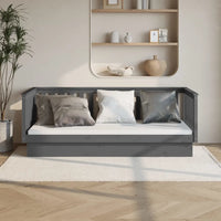 Dormeuse Grigia 100x200 cm in Legno Massello di Pino