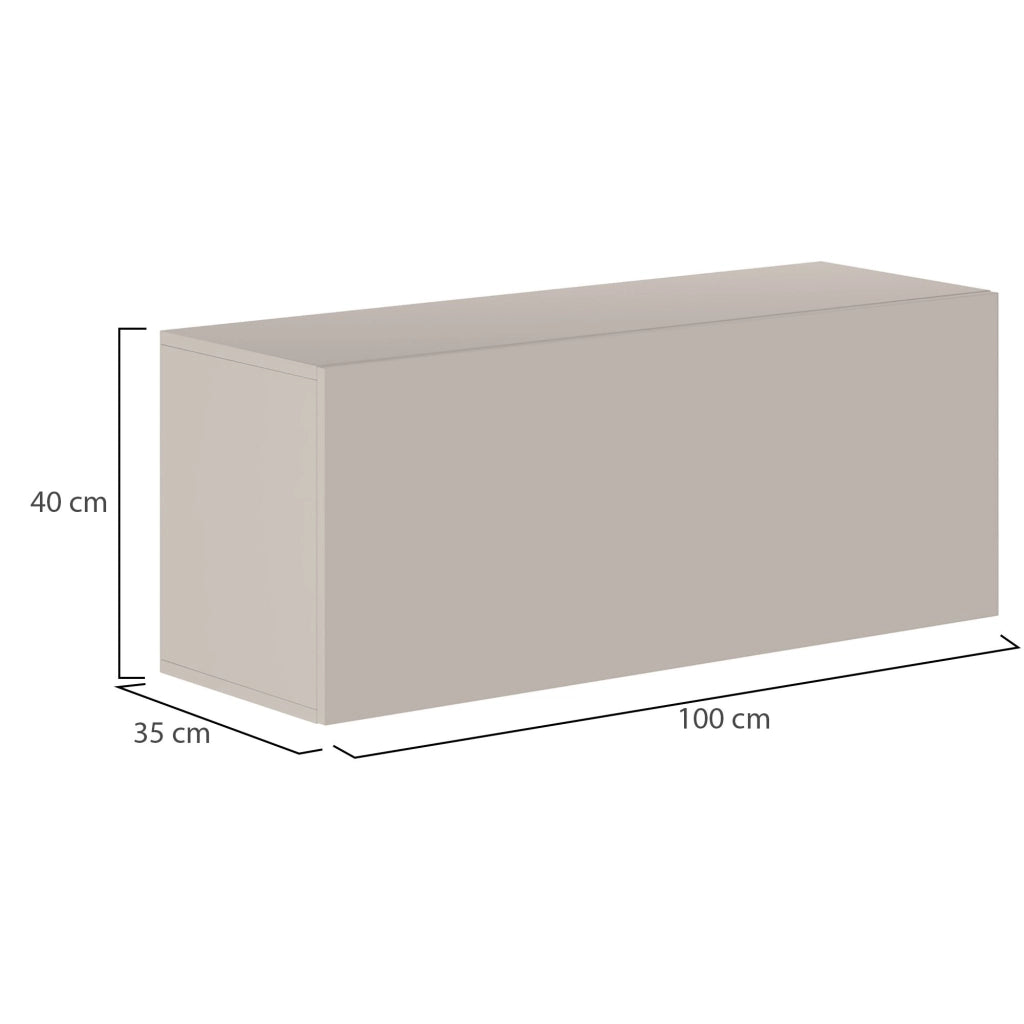 Pimonte, Mobile Pensile Modulabile, 100x40h cm Beige