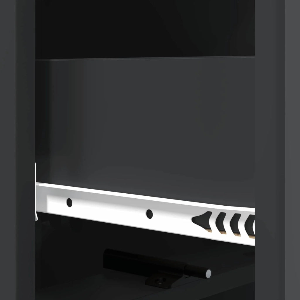 Mobile con Cassetti Nero 33 x 34,5 x 92 cm Legno ingegnerizzato