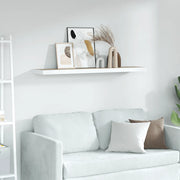 Scaffale a Parete Rovere e Bianco 80x23,5x3,8 cm in MDF 326579