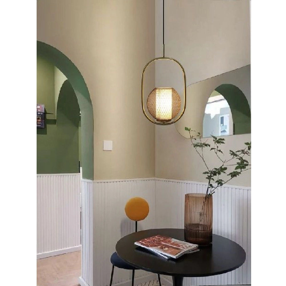 Trade Shop - Lampadario A Sospensione Con Portalampada Attacco E27 Lampada In Metallo Lp-09n -