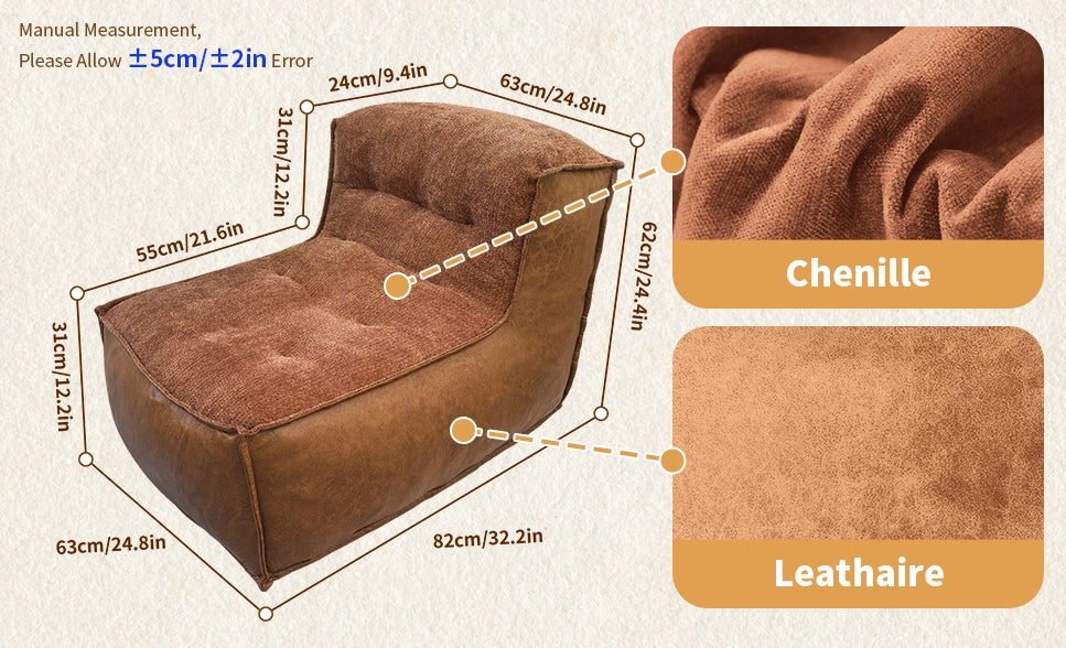 Poltrona marrone con schienale ergonomico e piano laterale integrato