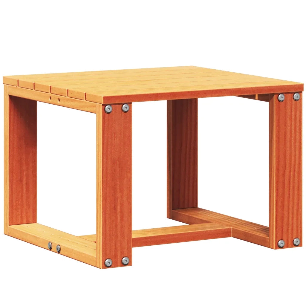 Set Salotto da Giardino 3 pz Marrone Cera Legno Massello Pino 844661