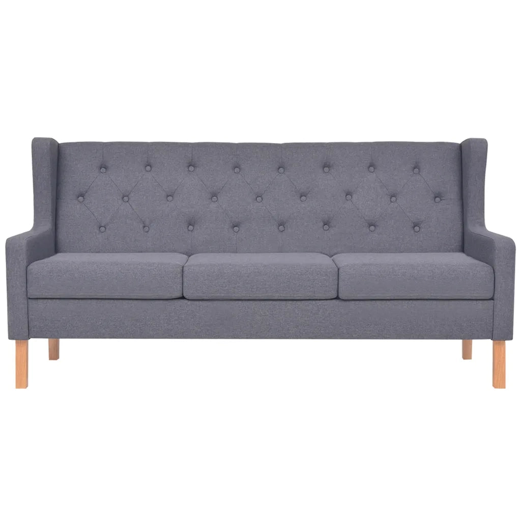Set di Divani 2 pz in Tessuto Grigio cod mxl 47454