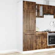 Armadio da Cucina Lucca Rovere Fumo in Legno Multistrato 853872