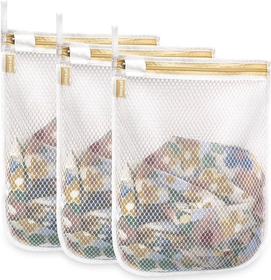 Waszakken per mesh, per lavatrice, utilizzabili e duraturi per la lavatura di capi delicati, calze, sottovesti, reggiseni, lingerie e abbigliamento per bambini, 3M